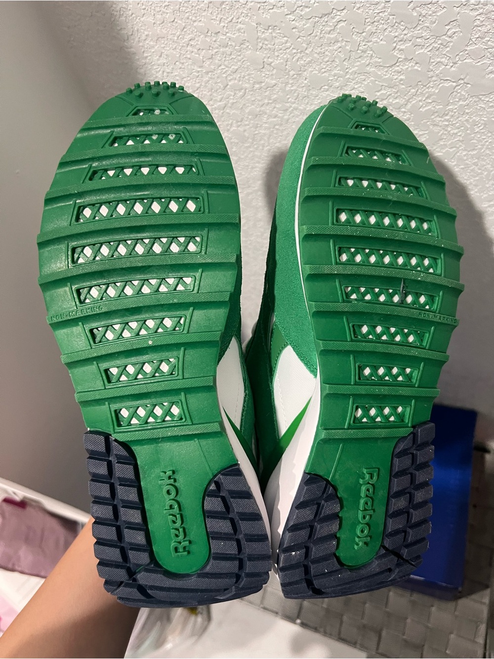 Reebok Women Green and White Retro Runner Sneakers - Picture 4 of 4